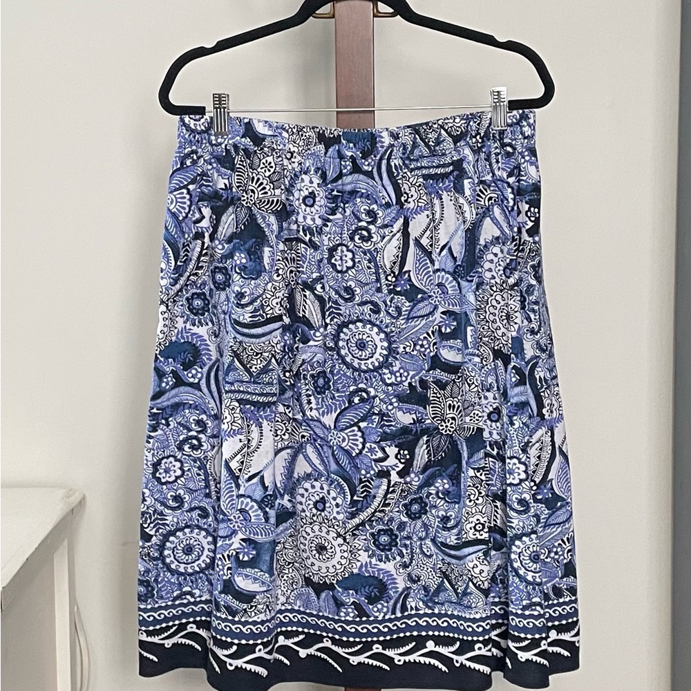 Linen Peasant Skirt in Violet by CJ Banks